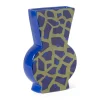 Xenos Vaas giraf - groen/blauw - 22.8x15.5x5.2 cm- Vazen|Vazen