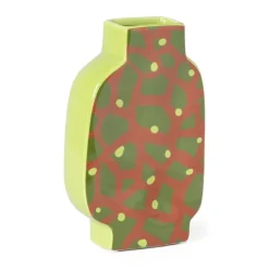 Xenos Vaas giraf - oranje/groen - 20.8x13x5.2 cm- Vazen|Vazen