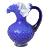 Xenos Vaas kruik - blauw - 15x13x20 cm- Vazen|Vazen