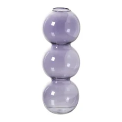 Xenos Vaas voor geurstokjes bollen - paars - ø6.5x16.5 cm- Vazen|Vazen