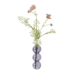 Xenos Vaas voor geurstokjes bollen - paars - ø6.5x16.5 cm- Vazen|Vazen