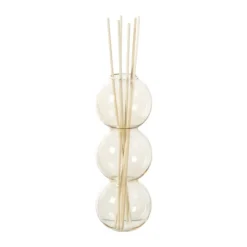 Xenos Vaas voor geurstokjes bollen - geel - ø6.5x16.5 cm- Vazen|Vazen