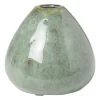 Xenos Vaasje groen - bol - ø9.5x9 cm- Vazen|Vazen