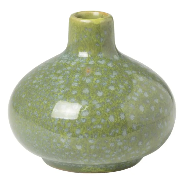 Xenos Vaasje groen - rond - ø9x9 cm- Vazen|Vazen