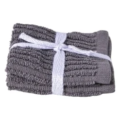 Xenos Vaatdoekjes - grijs - 20x20 cm - set van 2- Schoonmaakdoekjes