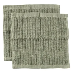 Xenos Vaatdoekjes - groen - 20x20 cm - set van 2- Schoonmaakdoekjes