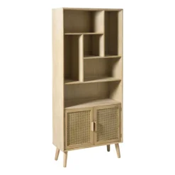 Xenos Vakkenkast Java met deuren - bruin - 170x70x33.5 cm- Boekenkasten|Vakkenkasten