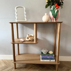 Xenos Vakkenkast Scandi laag - naturel - 75x75x30 cm- Vakkenkasten