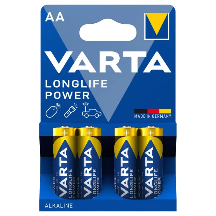 Varta longlife power AA batterijen - set van 4- Batterijen