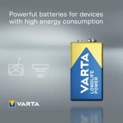 Varta longlife power 9V batterij- Batterijen