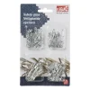 Xenos Veiligheidsspelden - zilver - 120 stuks- Knutselspullen