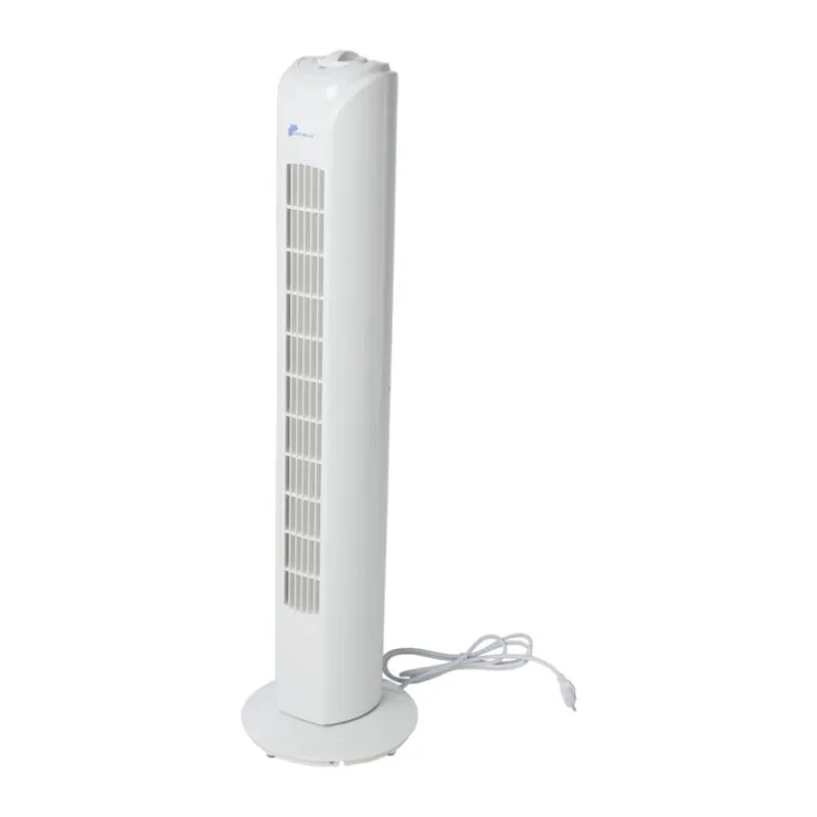 Xenos Ventilator toren - wit - 81x22x22 cm- Ventilatoren