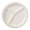 Xenos Verdeelborden bagasse - ø22.5 cm - set van 8- Wegwerpservies|Buitenservies