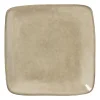 Xenos Vierkant bord Toscane - beige - 20x20 cm- Borden