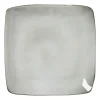Xenos Vierkant bord Toscane - grijs - 20x20 cm- Borden