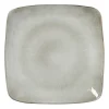 Xenos Vierkant bord Toscane - grijs - 25x25 cm- Borden