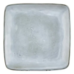 Xenos Vierkant bord Toscane - lichtblauw - 20x20 cm- Borden