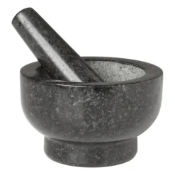 Xenos Vijzel graniet - zwart - ø12.5x7.5 cm- Keukengerei