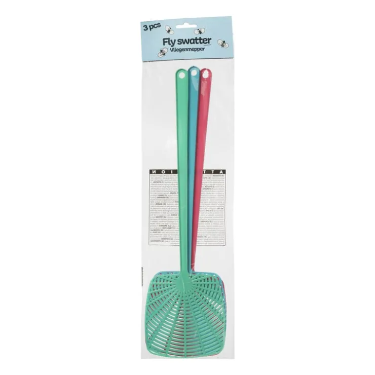 Xenos Vliegenmepper - set van 3 - 52x14x1 cm- Vliegenmeppers