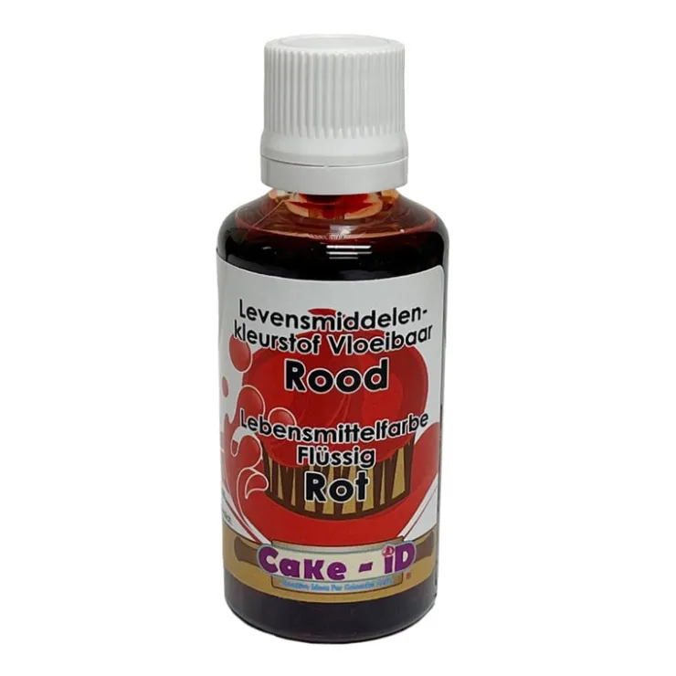 Xenos Vloeibare kleurstof - rood - 50 ml- Kleurstoffen