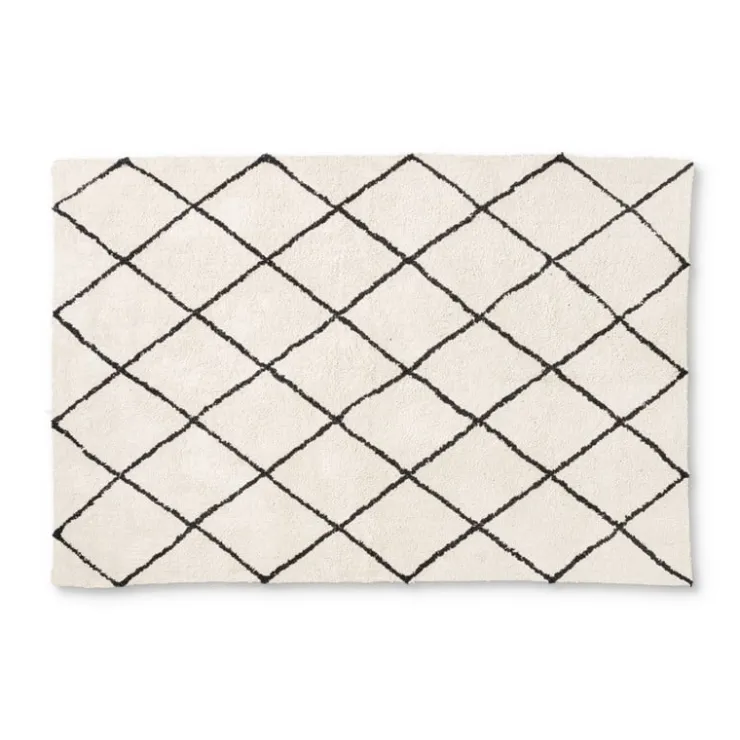 Xenos Vloerkleed berber - naturel/zwart - 160x230 cm- Vloerkleden