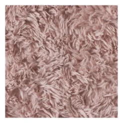 Xenos Vloerkleed fluffy - roze - 60x90 cm- Vloerkleden