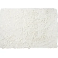 Xenos Vloerkleed fluffy - wit - 150x230 cm- Vloerkleden