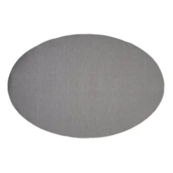 Xenos Vloerkleed fluffy ovaal - wit - 120x180 cm- Vloerkleden