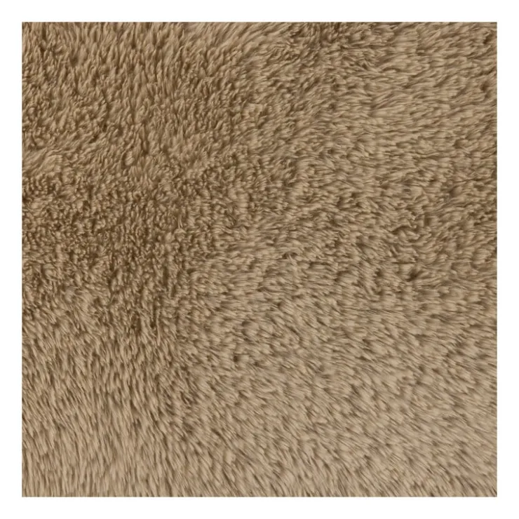 Xenos Vloerkleed fluffy rond - bruin - ø120 cm- Vloerkleden