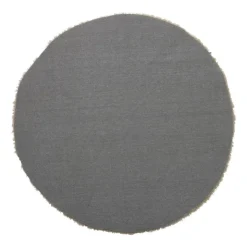 Xenos Vloerkleed fluffy rond - bruin - ø120 cm- Vloerkleden