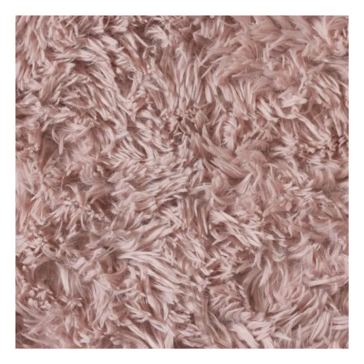 Xenos Vloerkleed fluffy rond - roze - ø120 cm- Vloerkleden