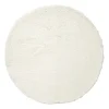 Xenos Vloerkleed fluffy rond - wit - ø120 cm- Vloerkleden