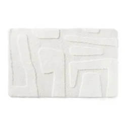 Xenos Vloerkleed native - wit - 60x90 cm- Vloerkleden