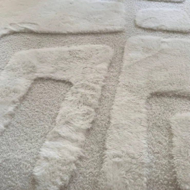 Xenos Vloerkleed native ovaal - wit - 120x180 cm- Vloerkleden