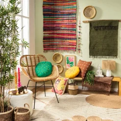 Xenos Vloerkleed naturel - Ø150 cm- Vloerkleden