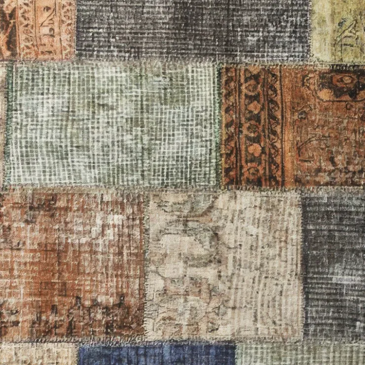 Xenos Vloerkleed patchwork - multikleur - 120x180 cm- Vloerkleden