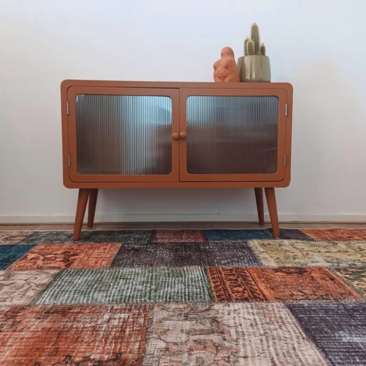 Xenos Vloerkleed patchwork - multikleur - 120x180 cm- Vloerkleden