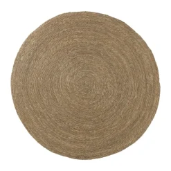 Xenos Vloerkleed riet - bruin - ø150 cm- Vloerkleden
