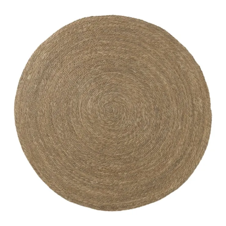 Xenos Vloerkleed riet - bruin - ø150 cm- Vloerkleden