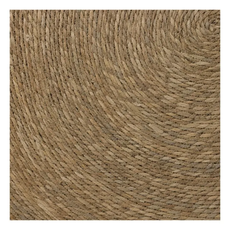 Xenos Vloerkleed riet - bruin - ø120 cm- Vloerkleden