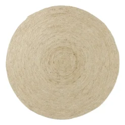 Xenos Vloerkleed riet - naturel - ø120 cm- Vloerkleden