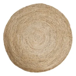 Xenos Vloerkleed riet - naturel - 87 cm- Vloerkleden