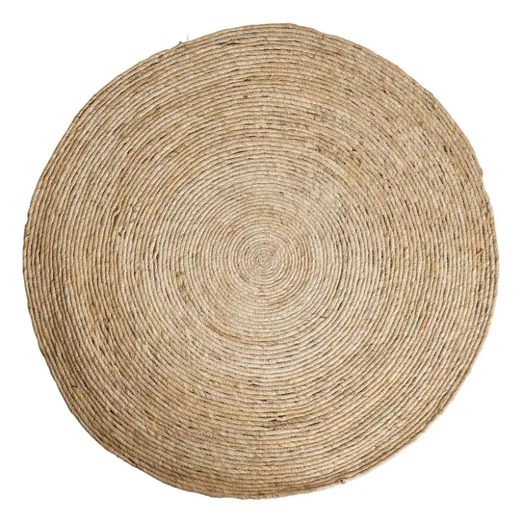 Xenos Vloerkleed riet - naturel - 87 cm- Vloerkleden