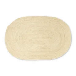 Xenos Vloerkleed riet ovaal - naturel - 120x180 cm- Vloerkleden