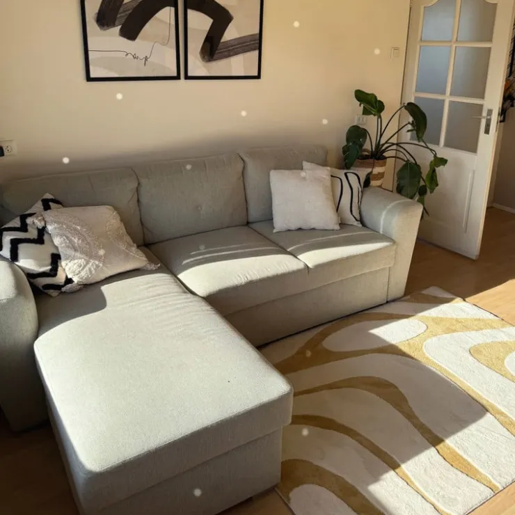Xenos Vloerkleed sherpa - beige - 120x180 cm- Vloerkleden