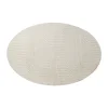Xenos Vloerkleed wave ovaal - wit - 120x180 cm- Vloerkleden