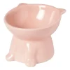 Xenos Voerbak voor kat - roze - ø10.3x13 cm- Huisdieraccessoires