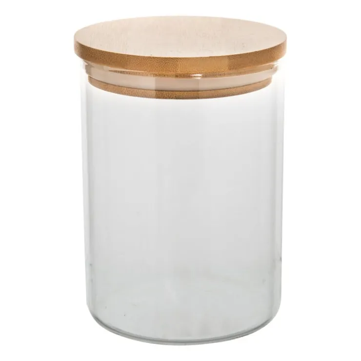 Xenos Voorraadpot bamboe deksel - 750 ml- Voorraadpotten