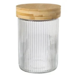 Xenos Voorraadpot met bamboe deksel - 1 liter- Voorraadpotten