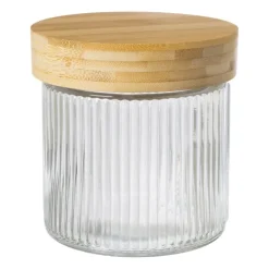 Xenos Voorraadpot met bamboe deksel - 750 ml- Voorraadpotten